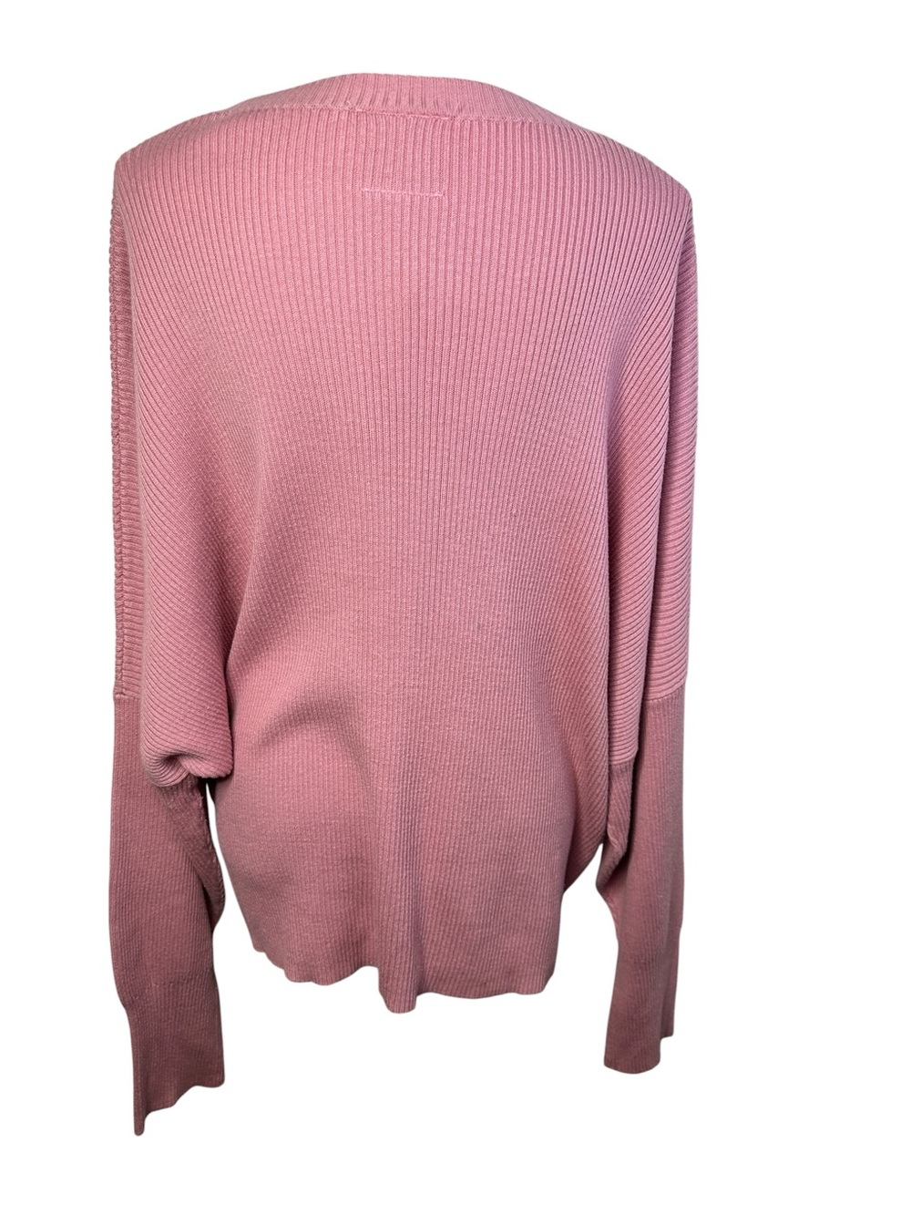 Lullaby Club Alex Knit Sweater Dusty Pink Oversized Ribbed L/XL NWT - Picture 6 of 11